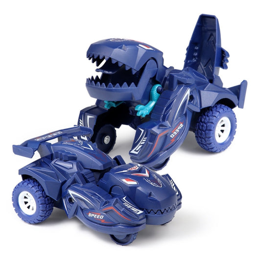 Lot de 2 voitures dinosaures transformables pour enfants, modèle de voiture à glissement inertielle, orange, bleu, rose rouge, cyan