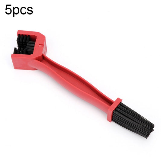 1 juego de cepillos de limpieza para bicicletas y motocicletas BG-7168, cepillo de cadena de tres lados, color: azul + cepillo pequeño, 5 piezas rojo, 5 piezas azul, 5 piezas negro, rojo + cepillo pequeño, azul + cepillo pequeño