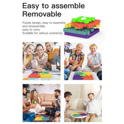 Jouet de décompression puzzle en silicone pour bureau, spécification :, échiquier, échiquier amélioré