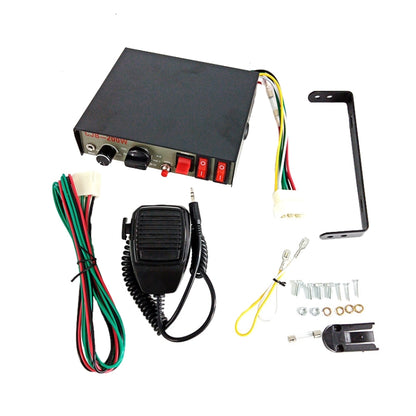 Hôte d'alerte automobile 200W 12/24V avec haut-parleurs 9 sons, haut-parleur d'alarme de voiture 9 sons