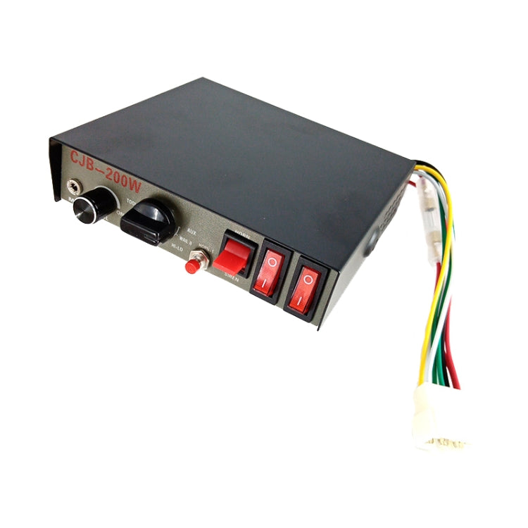 Hôte d'alerte automobile 200W 12/24V avec haut-parleurs 9 sons, haut-parleur d'alarme de voiture 9 sons