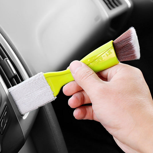 Brosse de nettoyage de sortie d'air de voiture climatisée Outil de nettoyage intérieur de voiture Brosse à poils doux anti-poussière, Brosse à poils doux