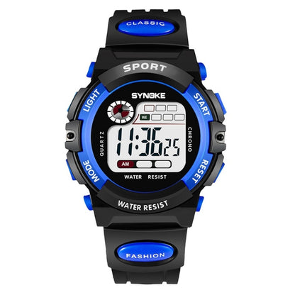 SYNOKE 99269 Montre numérique de sport étanche pour enfant, Grande (bleu), Grande (jaune), Grande (rouge), Grande (gris), Grande (orange), Petite (bleu), Petite (jaune), Petite (rouge), Petite (rose), Petite (orange)
