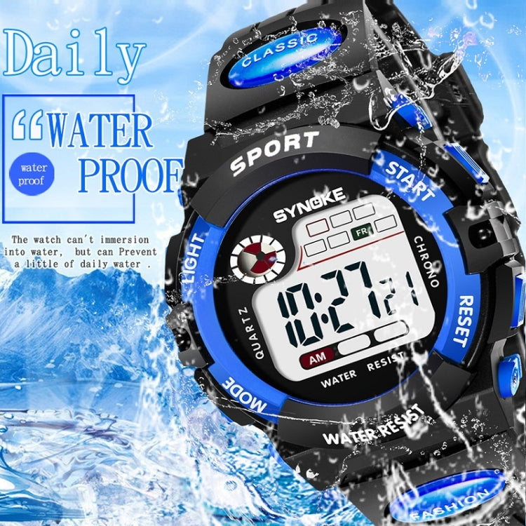 SYNOKE 99269 Montre numérique de sport étanche pour enfant, Grande (bleu), Grande (jaune), Grande (rouge), Grande (gris), Grande (orange), Petite (bleu), Petite (jaune), Petite (rouge), Petite (rose), Petite (orange)