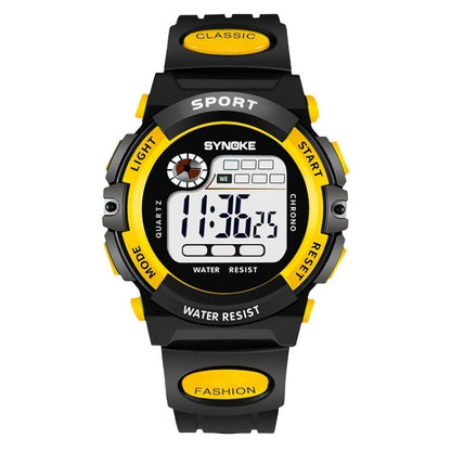 SYNOKE 99269 Montre numérique de sport étanche pour enfant, Grande (bleu), Grande (jaune), Grande (rouge), Grande (gris), Grande (orange), Petite (bleu), Petite (jaune), Petite (rouge), Petite (rose), Petite (orange)
