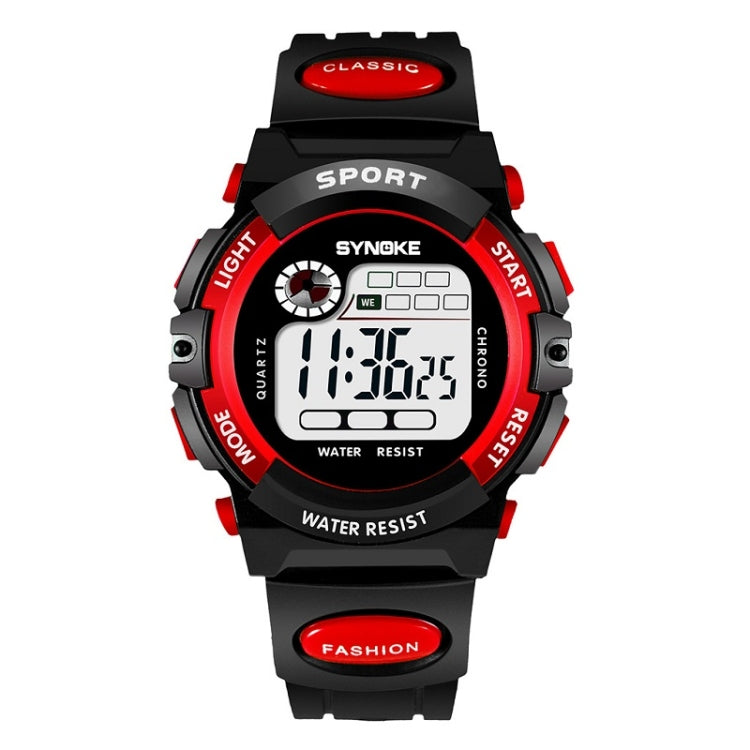 SYNOKE 99269 Montre numérique de sport étanche pour enfant, Grande (bleu), Grande (jaune), Grande (rouge), Grande (gris), Grande (orange), Petite (bleu), Petite (jaune), Petite (rouge), Petite (rose), Petite (orange)