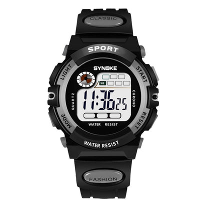 SYNOKE 99269 Montre numérique de sport étanche pour enfant, Grande (bleu), Grande (jaune), Grande (rouge), Grande (gris), Grande (orange), Petite (bleu), Petite (jaune), Petite (rouge), Petite (rose), Petite (orange)