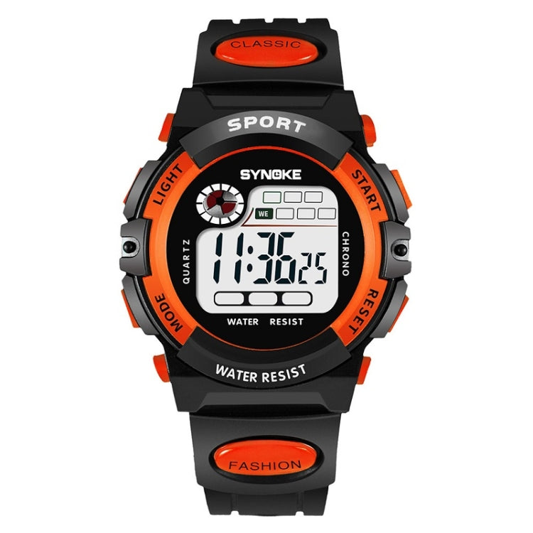 SYNOKE 99269 Montre numérique de sport étanche pour enfant, Grande (bleu), Grande (jaune), Grande (rouge), Grande (gris), Grande (orange), Petite (bleu), Petite (jaune), Petite (rouge), Petite (rose), Petite (orange)