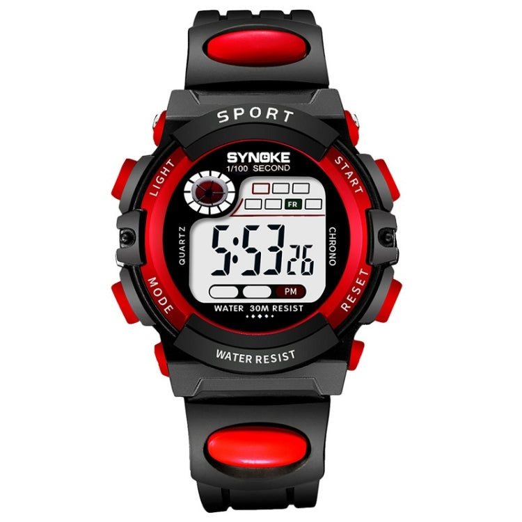 SYNOKE 99269 Montre numérique de sport étanche pour enfant, Grande (bleu), Grande (jaune), Grande (rouge), Grande (gris), Grande (orange), Petite (bleu), Petite (jaune), Petite (rouge), Petite (rose), Petite (orange)