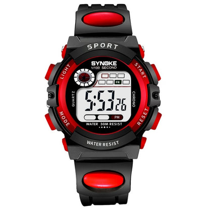SYNOKE 99269 Montre numérique de sport étanche pour enfant, Grande (bleu), Grande (jaune), Grande (rouge), Grande (gris), Grande (orange), Petite (bleu), Petite (jaune), Petite (rouge), Petite (rose), Petite (orange)