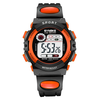 SYNOKE 99269 Montre numérique de sport étanche pour enfant, Grande (bleu), Grande (jaune), Grande (rouge), Grande (gris), Grande (orange), Petite (bleu), Petite (jaune), Petite (rouge), Petite (rose), Petite (orange)