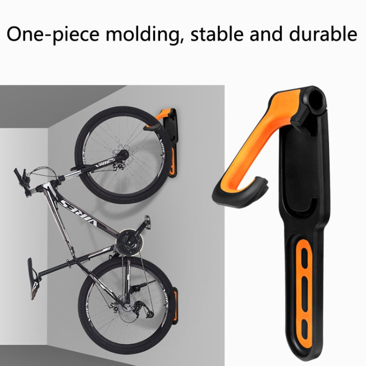 BG-R16 Bicycle Folding Wall Movable Hook Bicycle Mountain Bike Display Rack Parking Rack, Black Orange, Black Blue, Black White