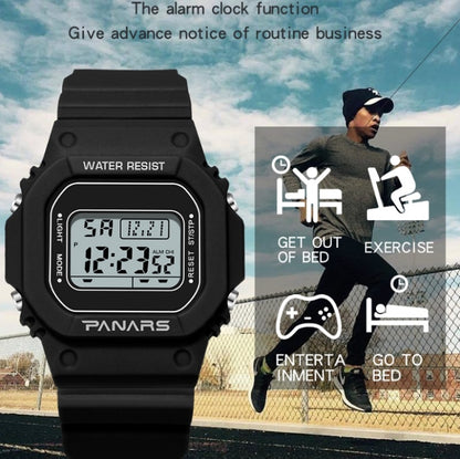 SYNOKE 9620 Montre électronique de sport pour couple avec bracelet en plastique, vert bouillon, rose adolescent, noir cool, blanc angélique, blanc transparent, noir transparent, rose transparent, café transparent