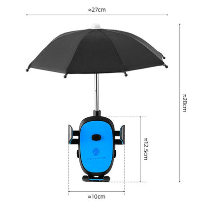 Support de téléphone de vélo CYCLINGBOX BG-2935 avec parapluie de navigation étanche pour voiture électrique, style : installation sur guidon (noir), installation sur guidon (rouge), installation sur guidon (bleu), installation sur guidon (jaune)   ...