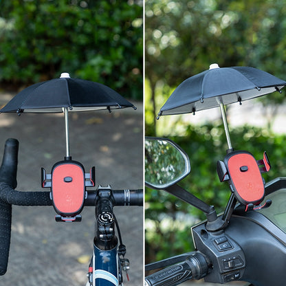 Support de téléphone de vélo CYCLINGBOX BG-2935 avec parapluie de navigation étanche pour voiture électrique, style : installation sur guidon (noir), installation sur guidon (rouge), installation sur guidon (bleu), installation sur guidon (jaune)   ...