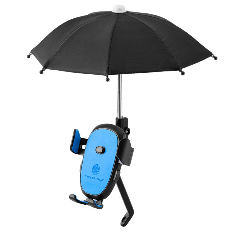Support de téléphone de vélo CYCLINGBOX BG-2935 avec parapluie de navigation étanche pour voiture électrique, style : installation sur guidon (noir), installation sur guidon (rouge), installation sur guidon (bleu), installation sur guidon (jaune)   ...