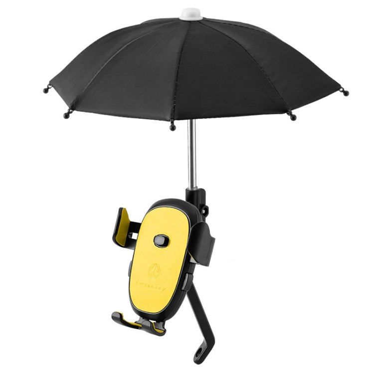 Support de téléphone de vélo CYCLINGBOX BG-2935 avec parapluie de navigation étanche pour voiture électrique, style : installation sur guidon (noir), installation sur guidon (rouge), installation sur guidon (bleu), installation sur guidon (jaune)   ...