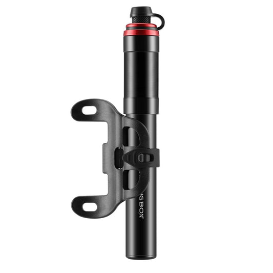CYCLINGBOX BG-1044 Pompe à air portable haute pression en aluminium pour vélo avec buse universelle, CYCLINGBOX BG-1044(Noir)