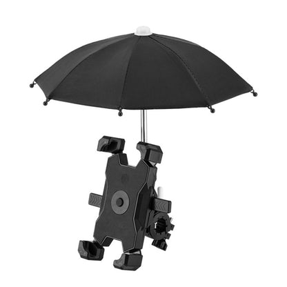 CYCLINGBOX Bicycle Mobile Phone Bracket With Parasol Rider Mobile Phone Frame, Style:, Handlebar Installation (Black), Handlebar Installation (Red), Handlebar Installation (Yellow), Handlebar Installation (Bue), Rearview Mirror Installation (Black)    ...
