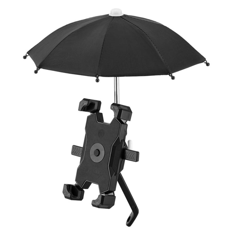 CYCLINGBOX Bicycle Mobile Phone Bracket With Parasol Rider Mobile Phone Frame, Style:, Handlebar Installation (Black), Handlebar Installation (Red), Handlebar Installation (Yellow), Handlebar Installation (Bue), Rearview Mirror Installation (Black)    ...