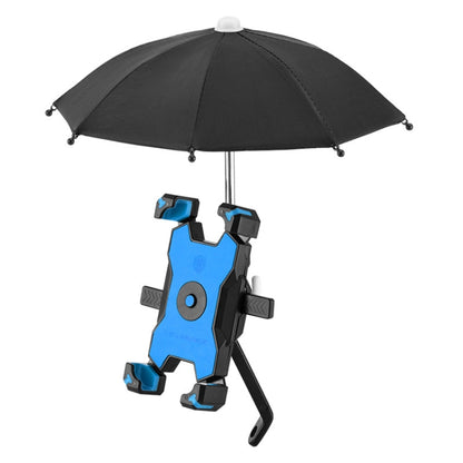 CYCLINGBOX Bicycle Mobile Phone Bracket With Parasol Rider Mobile Phone Frame, Style:, Handlebar Installation (Black), Handlebar Installation (Red), Handlebar Installation (Yellow), Handlebar Installation (Bue), Rearview Mirror Installation (Black)    ...