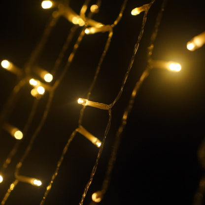 10LM 350 LED Star Waterfall Light Christmas Tree String Lights Outdoor Meteor Light, Plug Spec:, US Plug, EU Plug