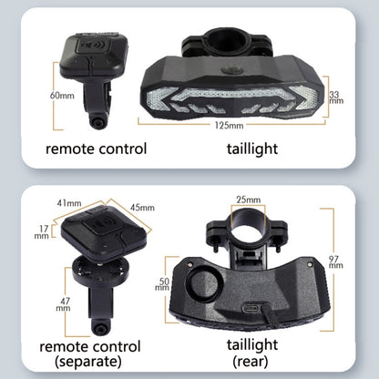 SF31 Bicycle Rail Light Brake Steering Sensor Anti-Theft Alarm Wireless Remote Control Warning Bell, SF31 Old Remote Control