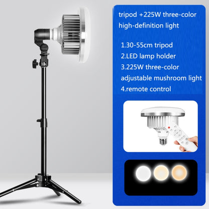 Mobile Phone Live Support Shooting Gourmet Beautification Fill Light Indoor Jewelry Photography Light, Style:, 355W Mushroom Lamp + Tripod, 500W Mushroom Lamp + Tripod, 700W Mushroom Lamp + Tripod, 355W Mushroom Lamp + Stand, 500W Mushroom Lamp + Stand...