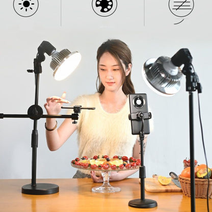 Mobile Phone Live Support Shooting Gourmet Beautification Fill Light Indoor Jewelry Photography Light, Style:, 355W Mushroom Lamp + Tripod, 500W Mushroom Lamp + Tripod, 700W Mushroom Lamp + Tripod, 355W Mushroom Lamp + Stand, 500W Mushroom Lamp + Stand...