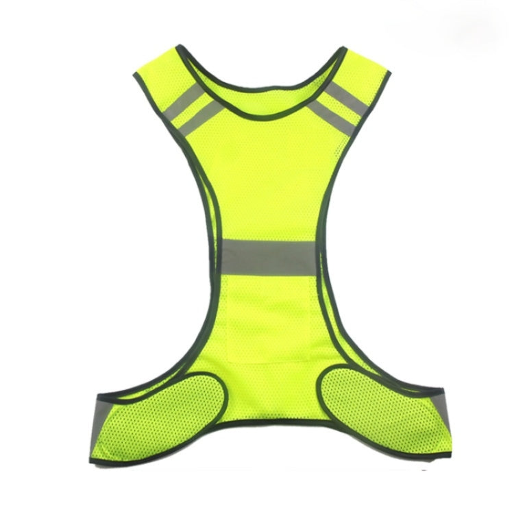 Sports Reflective Vest Night Running Outdoor Reflective Clothing Traffic Safety Reflective Vest,Style:, Without Led, With Led