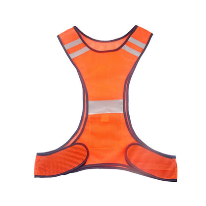 Sports Reflective Vest Night Running Outdoor Reflective Clothing Traffic Safety Reflective Vest,Style:, Without Led, With Led