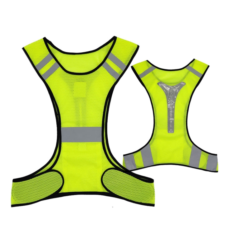 Sports Reflective Vest Night Running Outdoor Reflective Clothing Traffic Safety Reflective Vest,Style:, Without Led, With Led