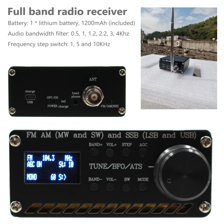 Récepteur radio toutes bandes Si4732 FM AM (ondes moyennes et courtes) BLU (USB et LSB), FM AM (ondes moyennes et courtes) BLU (USB et LSB)