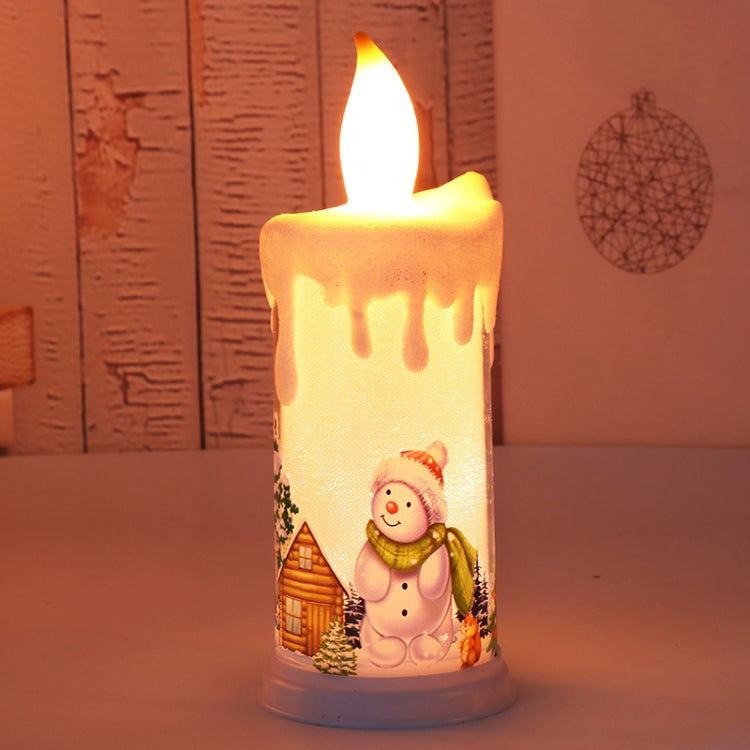 Christmas Decoration Night Light LED Simulation Flame Candle Light, A-Santa Claus, A-Snowman, B-Santa Claus, B-Snowman