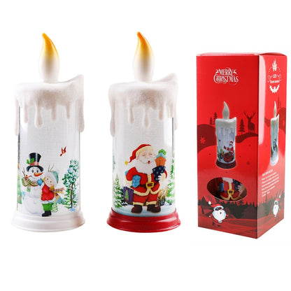 Christmas Decoration Night Light LED Simulation Flame Candle Light, A-Santa Claus, A-Snowman, B-Santa Claus, B-Snowman