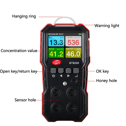 WT8800 Oxygen Content Detector Combustible Gas Toxic And Harmful Detector