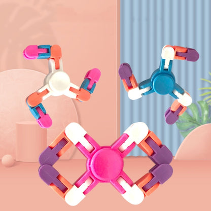10 PCS Jouets DIY Piste de Chaîne de Vélo Sténose Osseuse 4 Angles Variété Bout des Doigts, Livraison Couleur Aléatoire