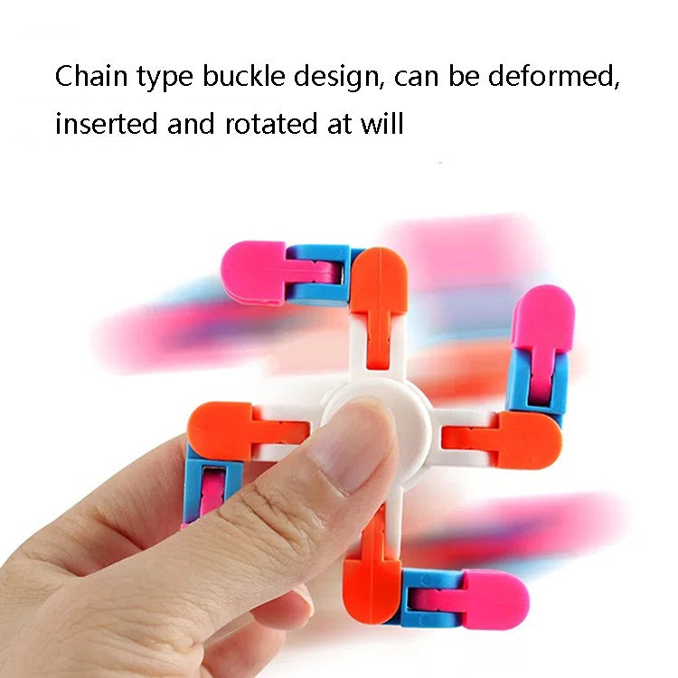 10 PCS Jouets DIY Piste de Chaîne de Vélo Sténose Osseuse 4 Angles Variété Bout des Doigts, Livraison Couleur Aléatoire