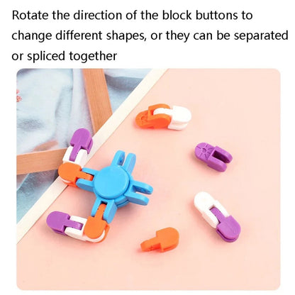 10 PCS Jouets DIY Piste de Chaîne de Vélo Sténose Osseuse 4 Angles Variété Bout des Doigts, Livraison Couleur Aléatoire