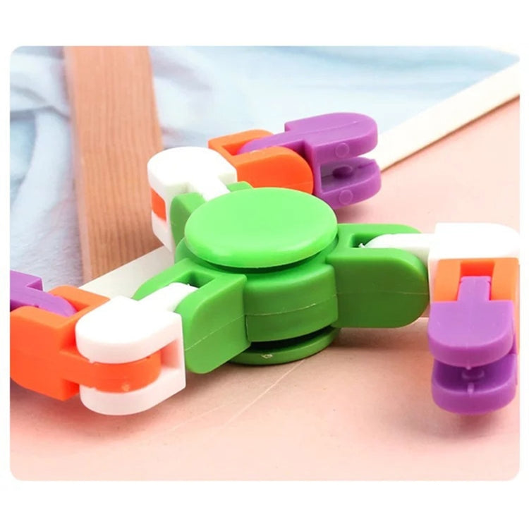 10 PCS Jouets DIY Piste de Chaîne de Vélo Sténose Osseuse 4 Angles Variété Bout des Doigts, Livraison Couleur Aléatoire