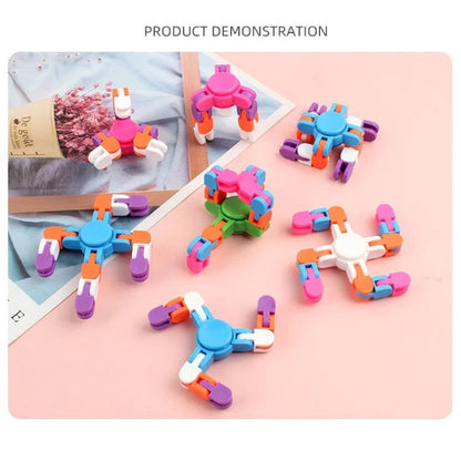 10 PCS Jouets DIY Piste de Chaîne de Vélo Sténose Osseuse 4 Angles Variété Bout des Doigts, Livraison Couleur Aléatoire