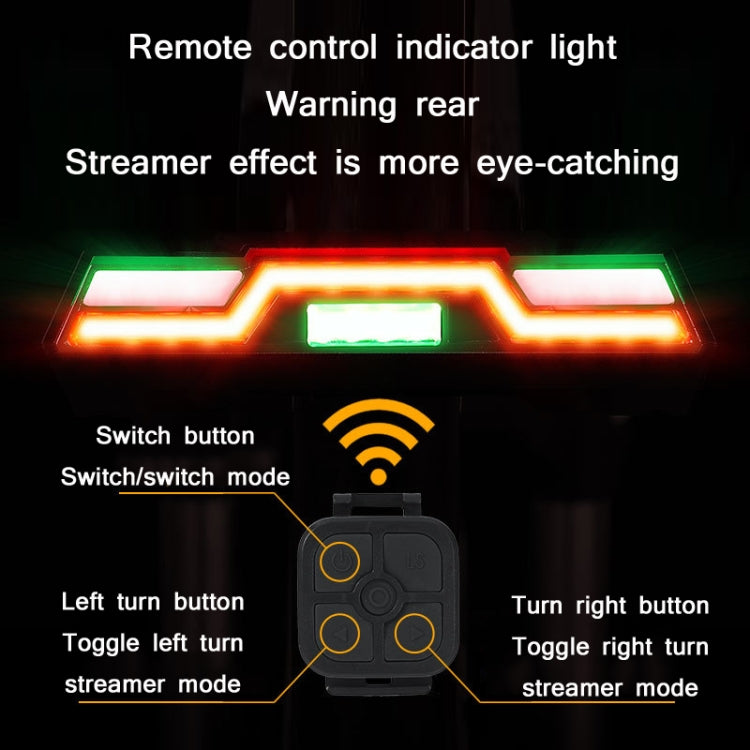 WEST BIKING Mountain Bike Wireless Remote Control USB Charging Riding Warning Turning Light, YP0701259B