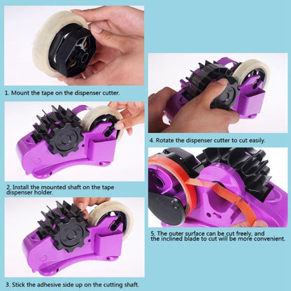Multifunctional Tape Cutter Automatic Roller Tape Holder, 35mm Green, 35mm Blue, 35mm  Purple, 35mm Rose Red, 46mm Green, 46mm Purple, 46mm Rose Red