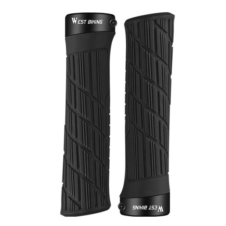 WEST BIKING Bicycle Anti-Skid And Shock-Absorbing Comfortable Grip Cover, Black, Grass Green, Yellow, Blue, Rose Red, Red, Orange, Purple, Ink