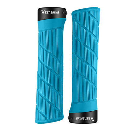 WEST BIKING Bicycle Anti-Skid And Shock-Absorbing Comfortable Grip Cover, Black, Grass Green, Yellow, Blue, Rose Red, Red, Orange, Purple, Ink