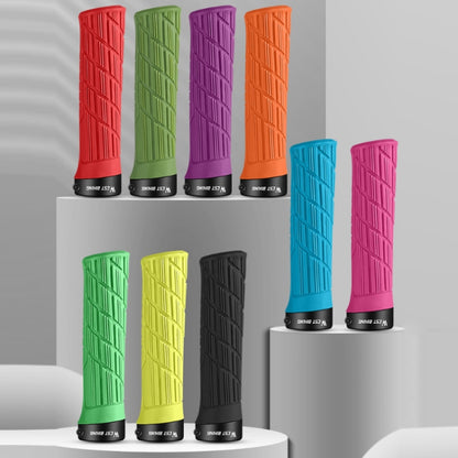 WEST BIKING Bicycle Anti-Skid And Shock-Absorbing Comfortable Grip Cover, Black, Grass Green, Yellow, Blue, Rose Red, Red, Orange, Purple, Ink