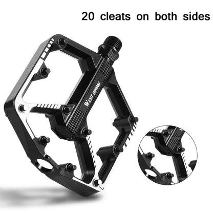 Pédale de vélo WEST BIKING en alliage d'aluminium avec axe en acier au chrome-molybdène, YP0802085