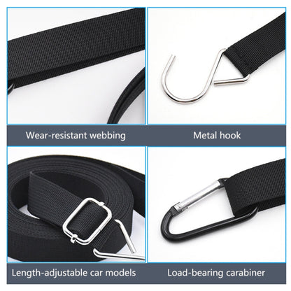 Car Jacket Windproof Belt Outer Garment Fixing Rope Anti-Strong Wind Thickening Adjustable Fixed Car Binding Belt, 2 PCS / Set