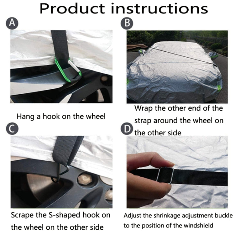 Car Jacket Windproof Belt Outer Garment Fixing Rope Anti-Strong Wind Thickening Adjustable Fixed Car Binding Belt, 2 PCS / Set