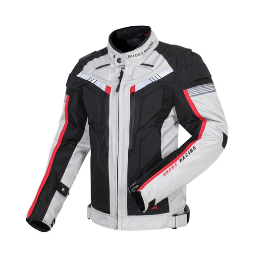 GHOST RACING GR-Y07 Blouson Moto Cyclisme Quatre Saisons Locomotive Course Anti-Chute, M, L, XXL, XXXL, XXXXL, XXXXXL